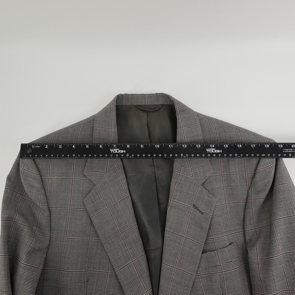 Vintage Christian Dior Monsieur Mens Plaid Two Button Suit Blazer & Pants Flaws - Picture 7 of 16